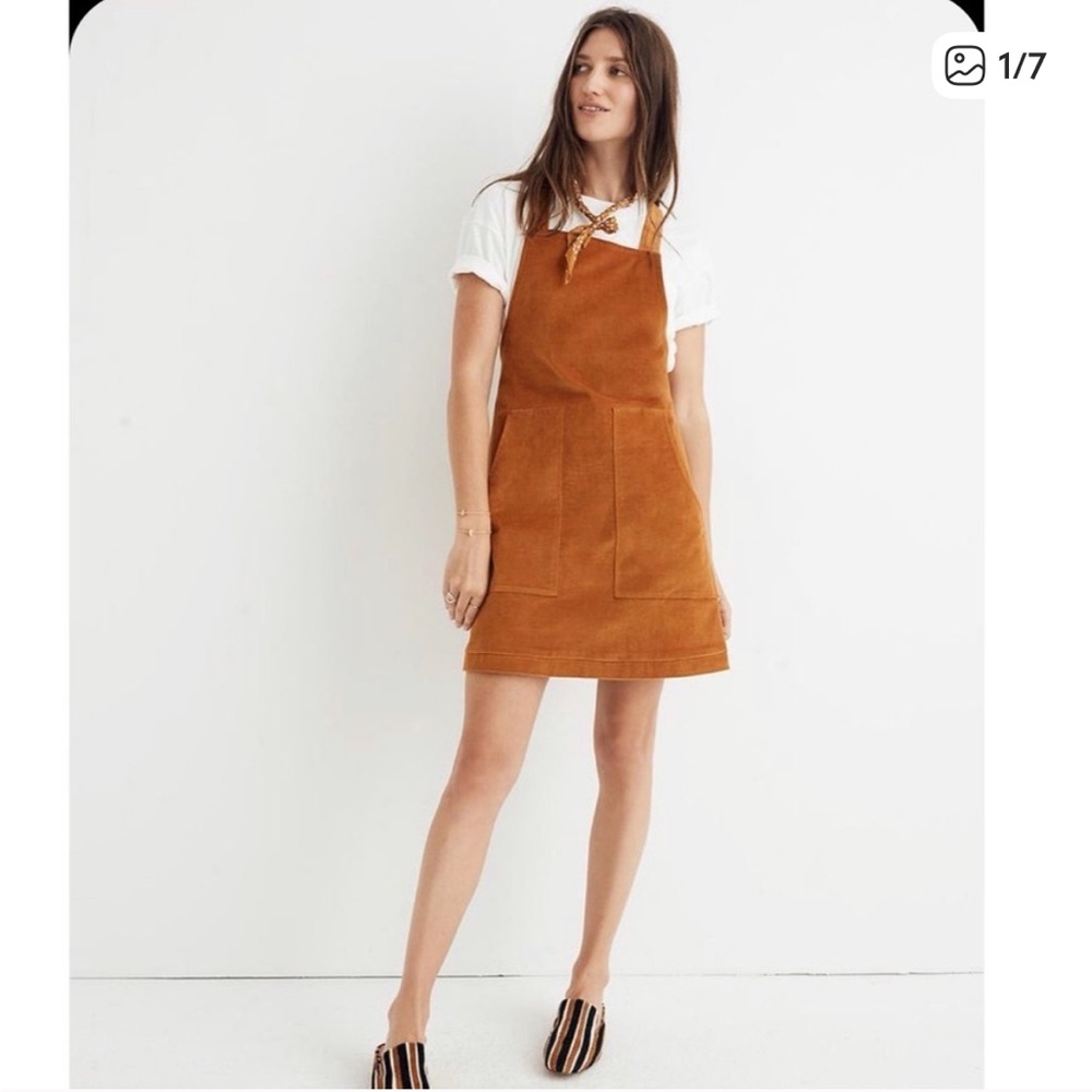 NWT Madewell Velveteen Jumper Dress